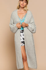 Slouchy Distressed Maxi Cardigan