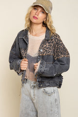 Jane Off Duty Leopard Denim Jacket