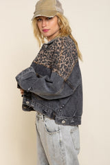 Jane Off Duty Leopard Denim Jacket