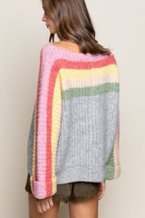 Cotton Candy Stripe  Sweater