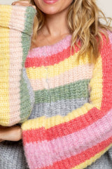 Cotton Candy Stripe  Sweater