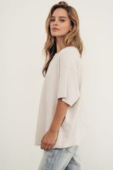 PIGMENT WASHED OVERSIZED RECYCLED COTTON T-SHIRT