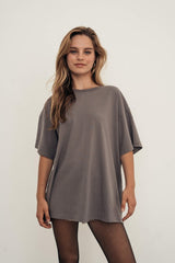 PIGMENT WASHED OVERSIZED RECYCLED COTTON T-SHIRT