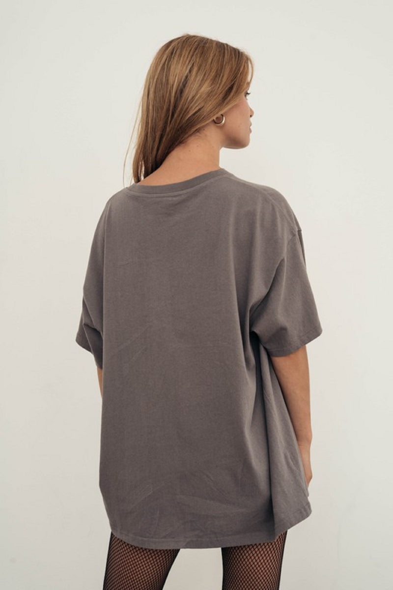 PIGMENT WASHED OVERSIZED RECYCLED COTTON T-SHIRT