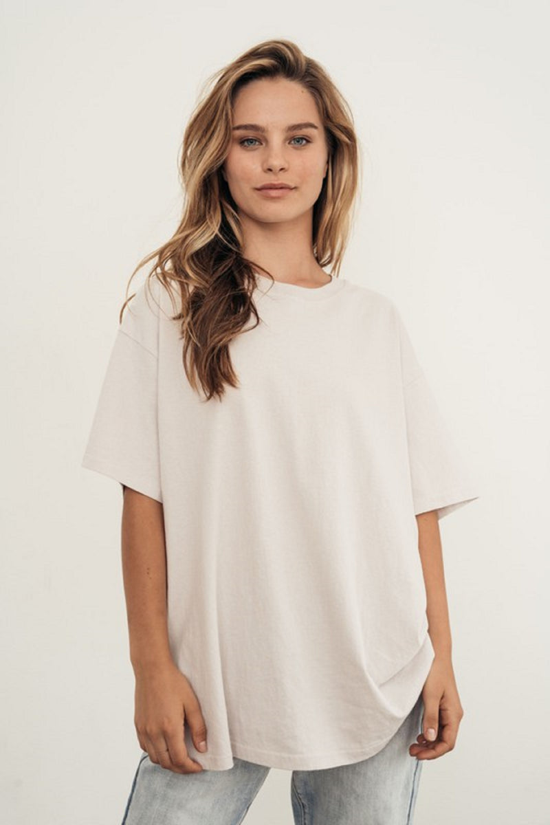 PIGMENT WASHED OVERSIZED RECYCLED COTTON T-SHIRT