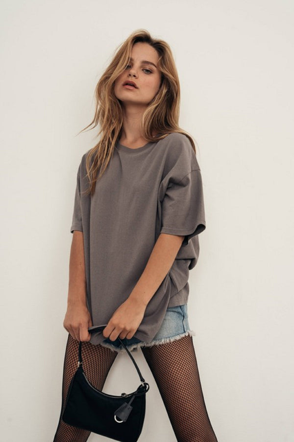 PIGMENT WASHED OVERSIZED RECYCLED COTTON T-SHIRT