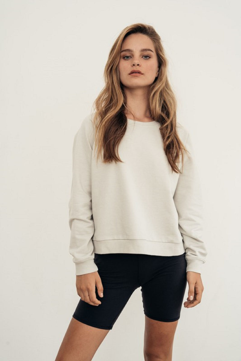 SOFT WASHED RAGLAN SLV RECYCLED COTTON SWEATSHIRT