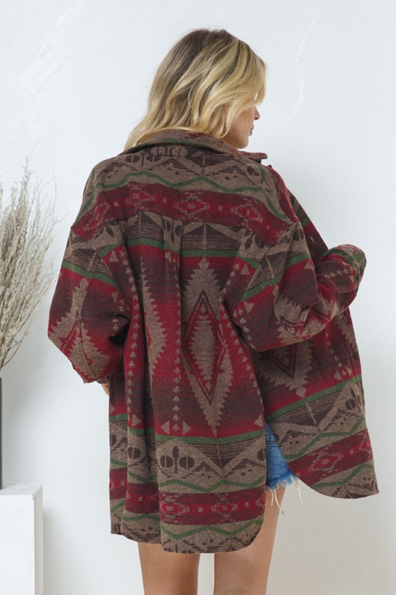 Southwest Aztec Shacket