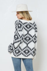 Aztec Lovers Pullover Sweater