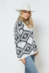 Aztec Lovers Pullover Sweater