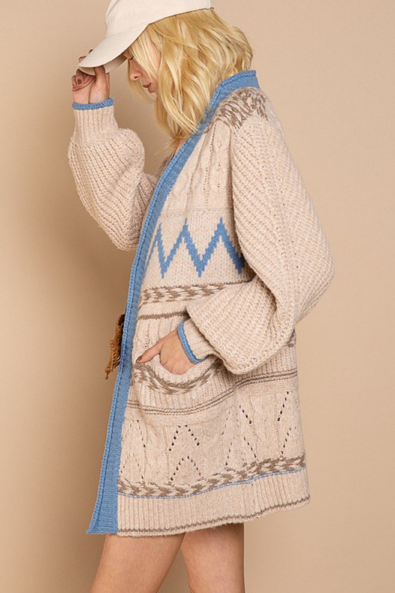 Pretty Aztec Sweater Cardigan