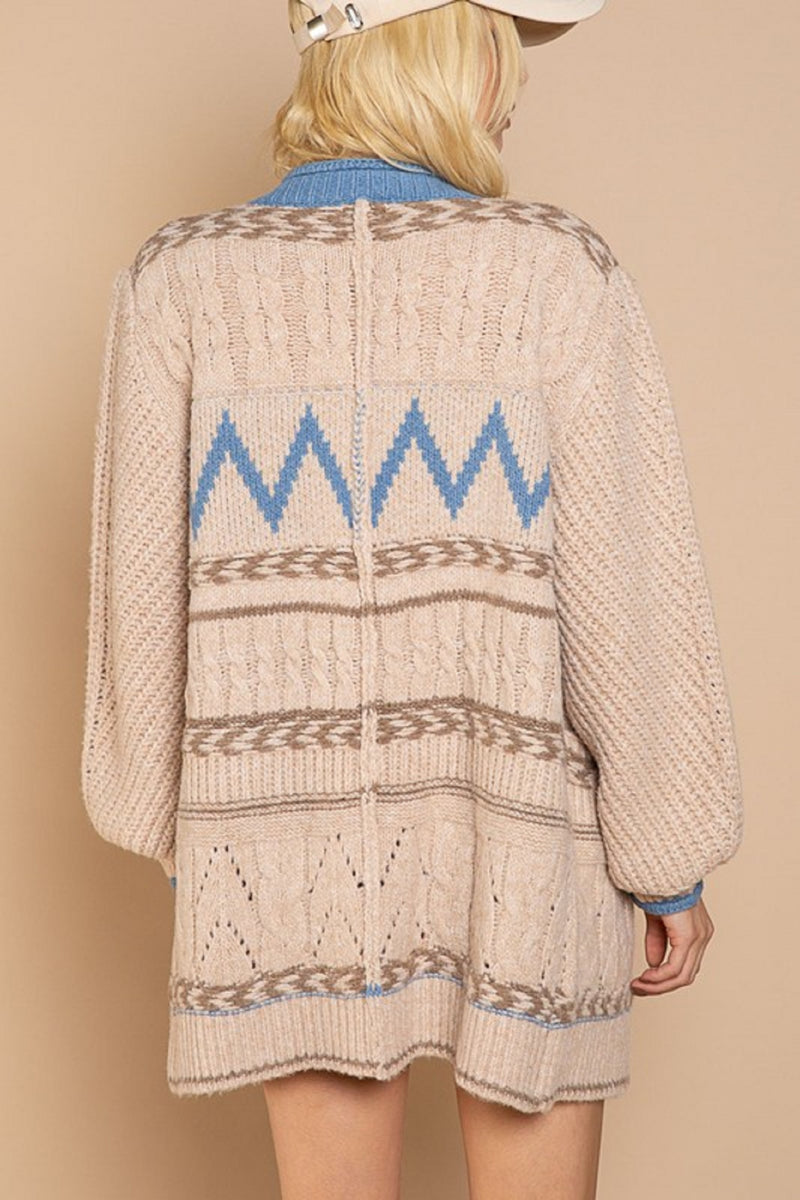 Pretty Aztec Sweater Cardigan