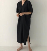 So Natural Linen kimono kaftan dress