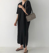 So Natural Linen kimono kaftan dress