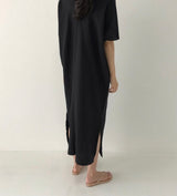 So Natural Linen kimono kaftan dress