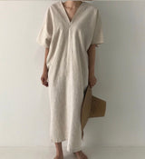 So Natural Linen kimono kaftan dress